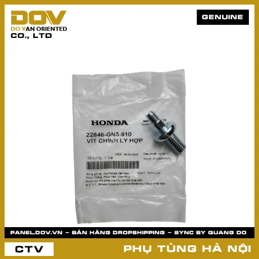 MÃ PHỤ TÙNG : 22846GN5910 VÍT CHỈNH LY HỢP — 22846GN5910