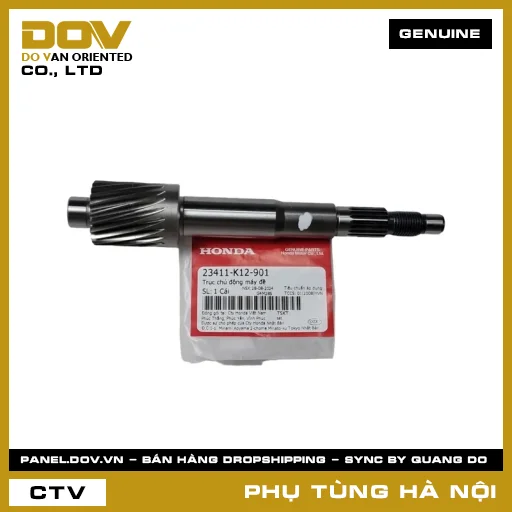 MÃ PHỤ TÙNG : 23411K12901 TRỤC CHỦ ĐỘNG MÁY ĐỀ — 23411K12901