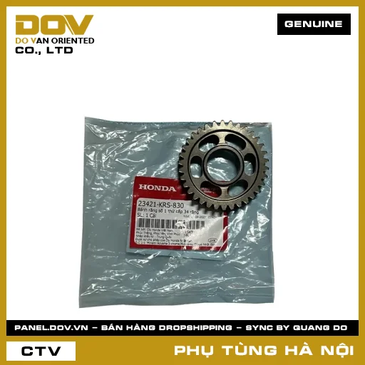 MÃ PHỤ TÙNG : 23421KRS830 BÁNH RĂNG SỐ 1 THỨ CẤP 34 RĂNG — 23421KRS830
