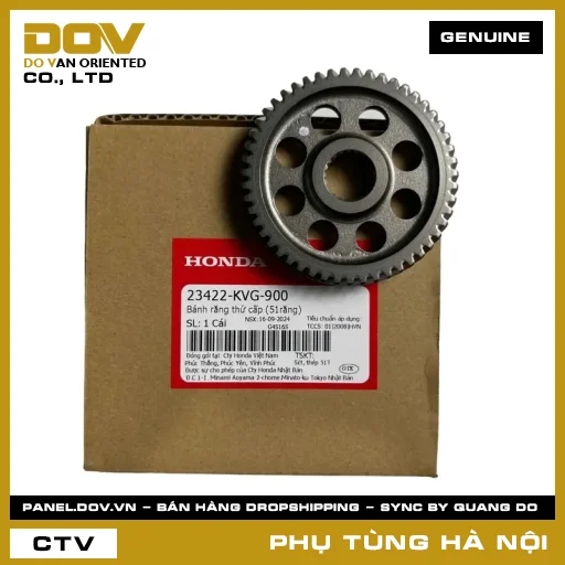 MÃ PHỤ TÙNG : 23422KVG900 BÁNH RĂNG THỨ CẤP (51RĂNG) — 23422KVG900