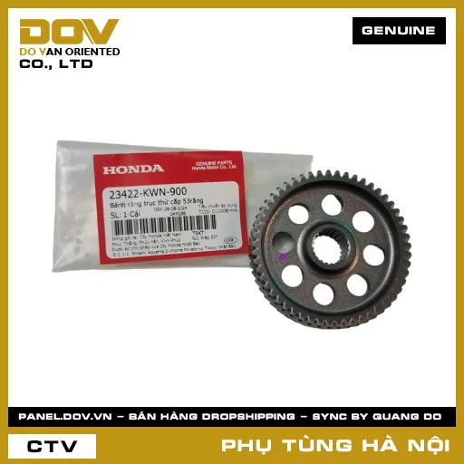 MÃ PHỤ TÙNG : 23422KWN900 BÁNH RĂNG TRỤC THỨ CẤP 53RĂNG — 23422KWN900