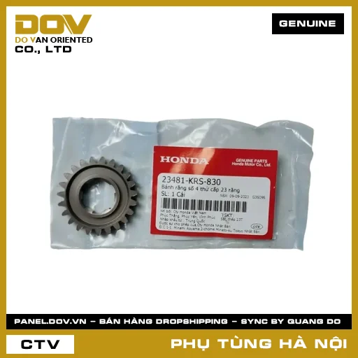MÃ PHỤ TÙNG : 23481KRS830 BÁNH RĂNG SỐ 4 THỨ CẤP 23 RĂNG — 23481KRS830