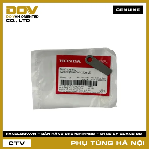 MÃ PHỤ TÙNG : 28117KFL850 TẤM CHẶN NHÔNG XÍCH ĐỀ — 28117KFL850