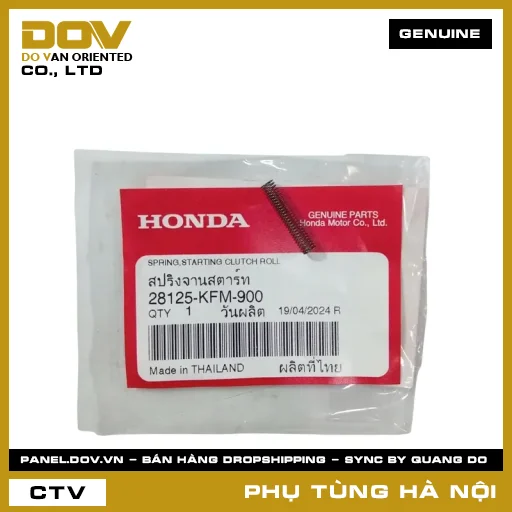 MÃ PHỤ TÙNG : 28125KFM900 LÒ XO CHỐT ĐẨY BI KHỞI ĐỘNG — 28125KFM900