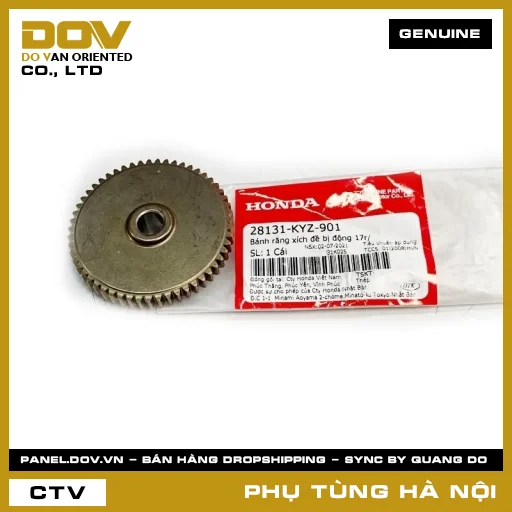 MÃ PHỤ TÙNG : 28131KYZ901 BÁNH RĂNG XÍCH ĐỀ BỊ ĐỘNG 17R/ — 28131KYZ901