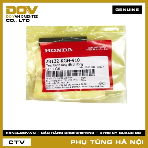 MÃ PHỤ TÙNG : 28132KGH910 TRỤC BÁNH RĂNG ĐỀ BỊ ĐỘNG — 28132KGH910