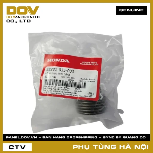 MÃ PHỤ TÙNG : 28281035003 LÒ XO TRỤC KHỞI ĐỘNG — 28281035003