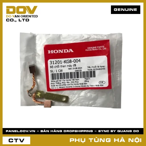 MÃ PHỤ TÙNG : 31201KG8004 BỘ CHỔI THAN MÁY ĐỀ — 31201KG8004