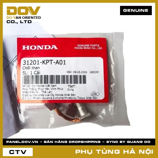 MÃ PHỤ TÙNG : 31201KPTA01 CHỔI THAN — 31201KPTA01