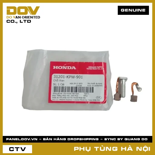 MÃ PHỤ TÙNG : 31201KPW901 CHỔI THAN — 31201KPW901