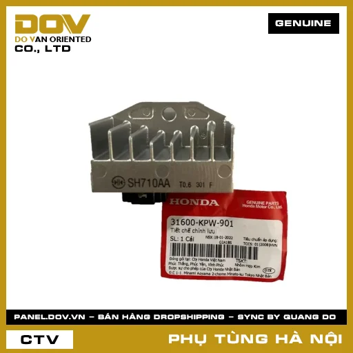 MÃ PHỤ TÙNG : 31600KPW901 TIẾT CHẾ CHỈNH LƯU — 31600KPW901
