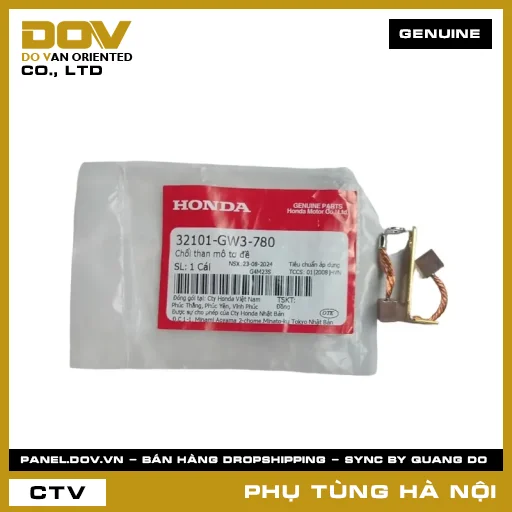 MÃ PHỤ TÙNG : 32101GW3780 CHỔI THAN MÔ TƠ ĐỀ — 32101GW3780