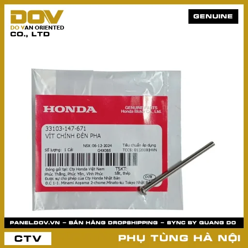 MÃ PHỤ TÙNG : 33103147671 VÍT CHỈNH ĐÈN PHA — 33103147671