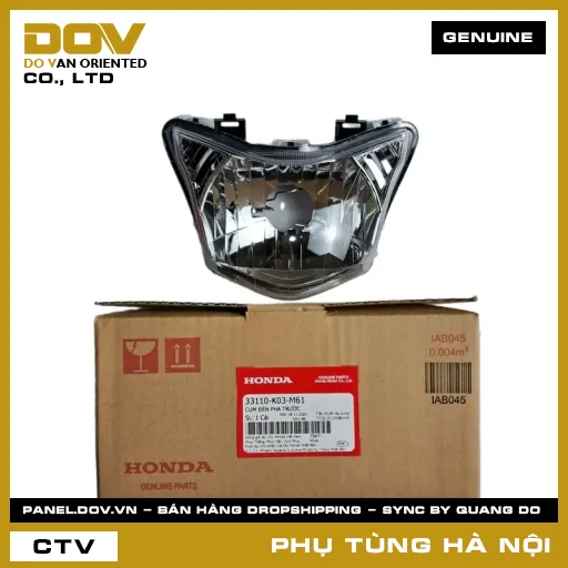 MÃ PHỤ TÙNG : 33110K03M61 CỤM ĐÈN PHA TRƯỚC — 33110K03M61