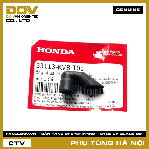 MÃ PHỤ TÙNG : 33113KVBT01 ỐNG NHỰA CÂN BẰNG NHIỆT ĐÈN — 33113KVBT01