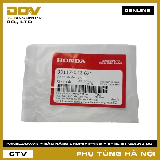 MÃ PHỤ TÙNG : 33117092671 ỐC CHỈNH ĐÈN PHA — 33117092671