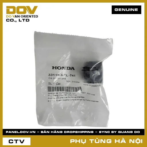 MÃ PHỤ TÙNG : 33118KTL741 GIÁ BẮT ĐÈN PHA — 33118KTL741