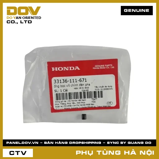 MÃ PHỤ TÙNG : 33136111671 ỐNG BỌC VÍT CHỈNH ĐÈN PHA — 33136111671