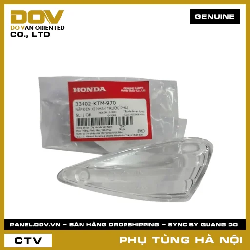 MÃ PHỤ TÙNG : 33402KTM970 NẮP ĐÈN XI NHAN TRƯỚC PHẢI — 33402KTM970