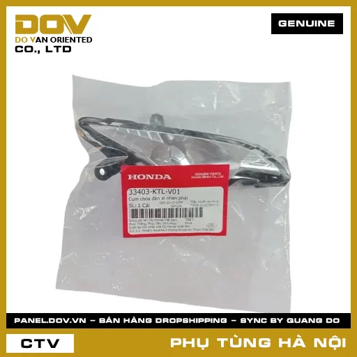 MÃ PHỤ TÙNG : 33403KTLV01 CỤM CHÓA ĐÈN XI NHAN PHẢI — 33403KTLV01