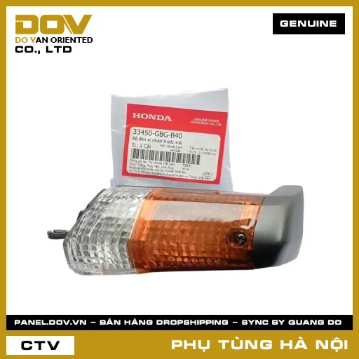 MÃ PHỤ TÙNG : 33450GBGB40 BỘ ĐÈN XI NHAN TRƯỚC TRÁI — 33450GBGB40