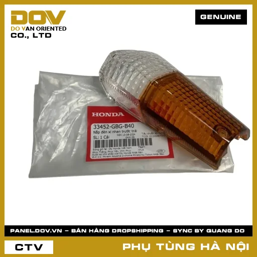 MÃ PHỤ TÙNG : 33452GBGB40 NẮP ĐÈN XI NHAN TRƯỚC TRÁI — 33452GBGB40