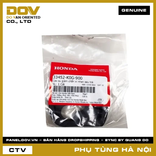 MÃ PHỤ TÙNG : 33452K0G900 CAO SU GIẢM CHẤN XI NHAN SAU TRÁI — 33452K0G900