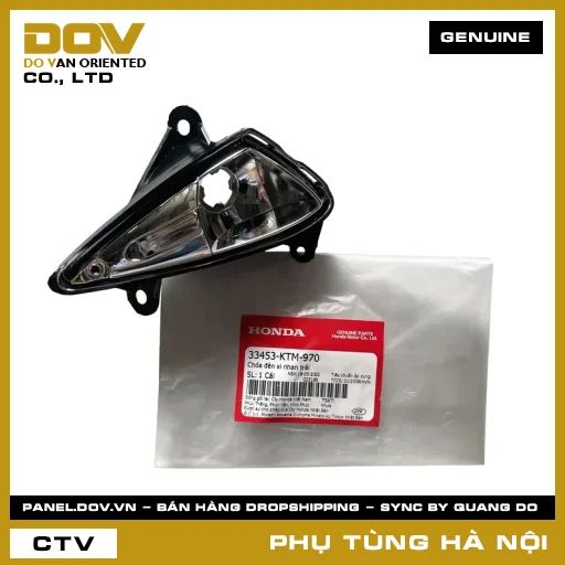 MÃ PHỤ TÙNG : 33453KTM970 CHÓA ĐÈN XI NHAN TRÁI — 33453KTM970