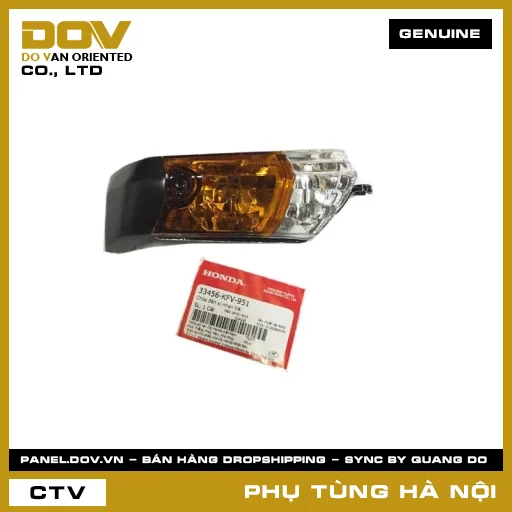 MÃ PHỤ TÙNG : 33456KFV951 CHÓA ĐÈN XI NHAN TRÁI — 33456KFV951