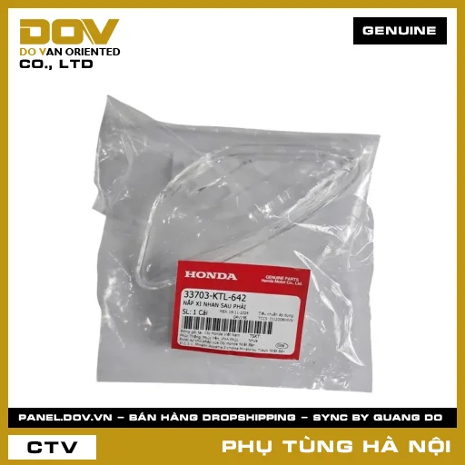 MÃ PHỤ TÙNG : 33703KTL642 NẮP XI NHAN SAU PHẢI — 33703KTL642