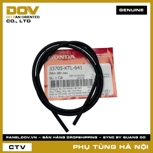 MÃ PHỤ TÙNG : 33705KTL641 ĐỆM ĐÈN SAU — 33705KTL641