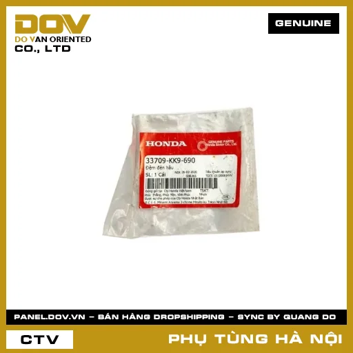 MÃ PHỤ TÙNG : 33709KK9690 ĐỆM ĐÈN HẬU — 33709KK9690