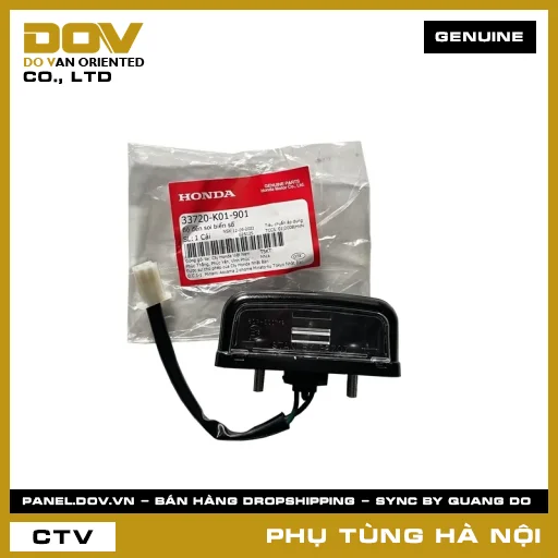 MÃ PHỤ TÙNG : 33720K01901 BỘ ĐÈN SOI BIỂN SỐ — 33720K01901