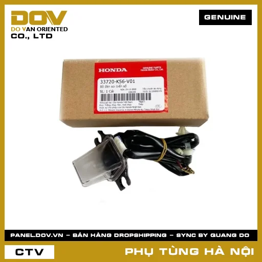 MÃ PHỤ TÙNG : 33720K56V01 BỘ ĐÈN SOI BIỂN SỐ — 33720K56V01