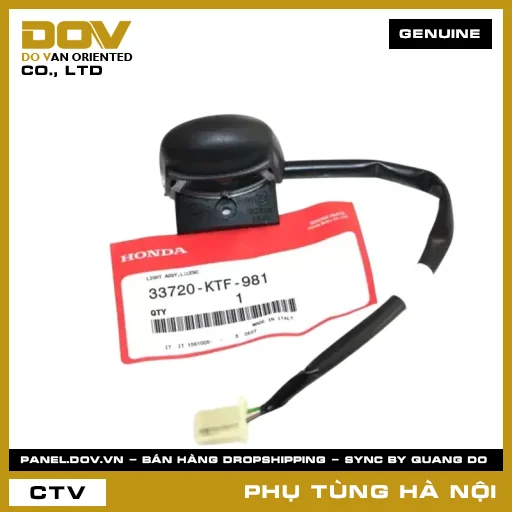 MÃ PHỤ TÙNG : 33720KTF981 BỘ ĐÈN SOI BIỂN SỐ — 33720KTF981