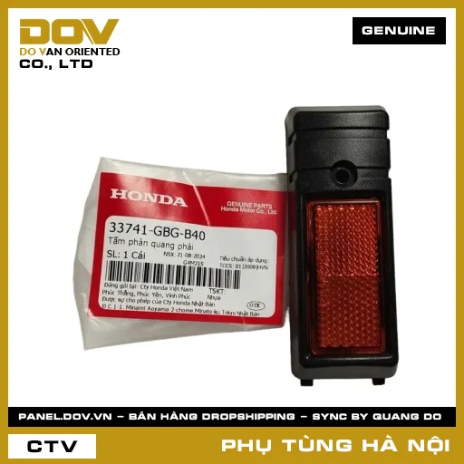 MÃ PHỤ TÙNG : 33741GBGB40 TẤM PHẢN QUANG PHẢI — 33741GBGB40