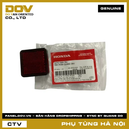 MÃ PHỤ TÙNG : 33741GN5761 TẤM PHẢN QUANG SAU — 33741GN5761