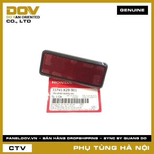 MÃ PHỤ TÙNG : 33741K29901 TẤM PHẢN QUANG SAU — 33741K29901