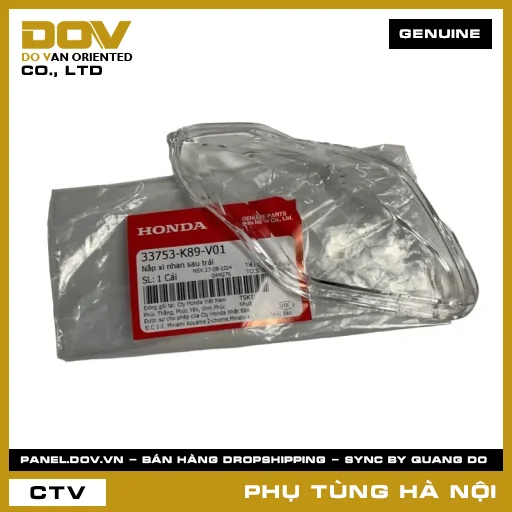 MÃ PHỤ TÙNG : 33753K89V01 NẮP XI NHAN SAU TRÁI — 33753K89V01