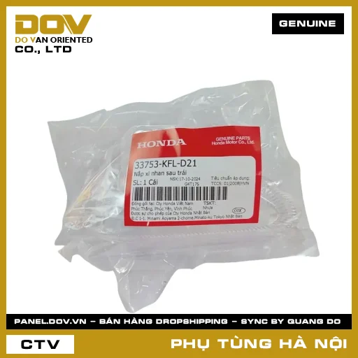 MÃ PHỤ TÙNG : 33753KFLD21 NẮP XI NHAN SAU TRÁI — 33753KFLD21
