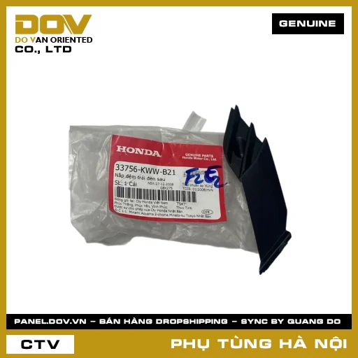 MÃ PHỤ TÙNG : 33756KWWB21 NẮP ĐỆM TRÁI ĐÈN SAU — 33756KWWB21
