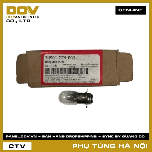 MÃ PHỤ TÙNG : 34901GT4003 BÓNG ĐÈN TRƯỚC — 34901GT4003