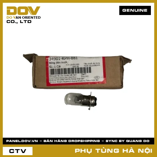 MÃ PHỤ TÙNG : 34901KPH881 BÓNG ĐÈN TRƯỚC — 34901KPH881