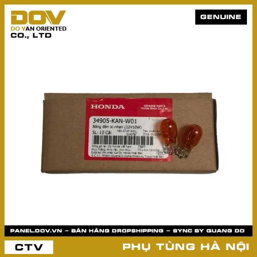 MÃ PHỤ TÙNG : 34905KANW01 BÓNG ĐÈN XI NHAN (12V10W) — 34905KANW01