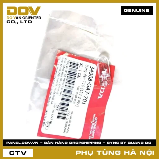 MÃ PHỤ TÙNG : 34908GA7701 BÓNG ĐÈN T10 (12V 3.4W) — 34908GA7701