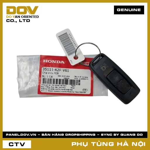 MÃ PHỤ TÙNG : 35111K2PV61 CHÌA KHÓA FOB — 35111K2PV61