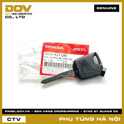 MÃ PHỤ TÙNG : 35121K27Q80 PHÔI CHÌA KHÓA ĐIỀU KHIỂN Q80 — 35121K27Q80