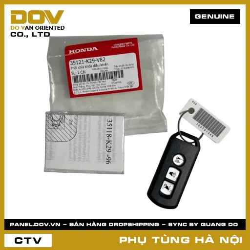 MÃ PHỤ TÙNG : 35121K29V82 PHÔI CHÌA KHÓA ĐIỀU KHIỂN — 35121K29V82