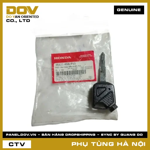 MÃ PHỤ TÙNG : 35121K66P10 PHÔI CHÌA KHÓA ĐIỀU KHIỂN P10 — 35121K66P10