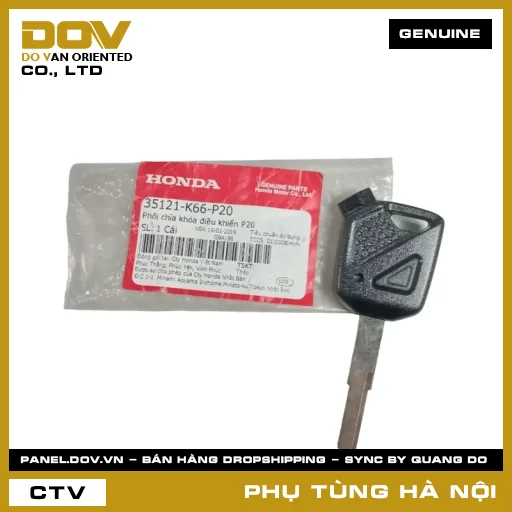 MÃ PHỤ TÙNG : 35121K66P20 PHÔI CHÌA KHÓA ĐIỀU KHIỂN P20 — 35121K66P20